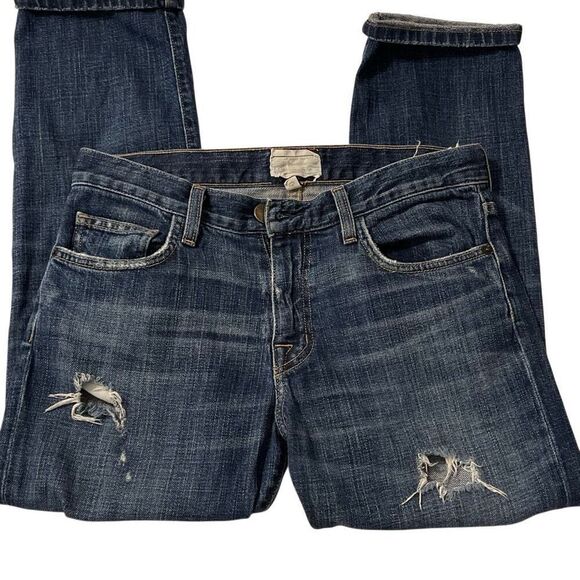 Current/Elliot The Boyfriend Women’s Distressed Jeans - Picture 1 of 10